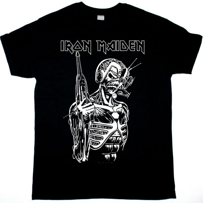 IRON MAIDEN SOMEWHERE IN TIME GRAPHIC TEE NEW BLACK T-SHIRT