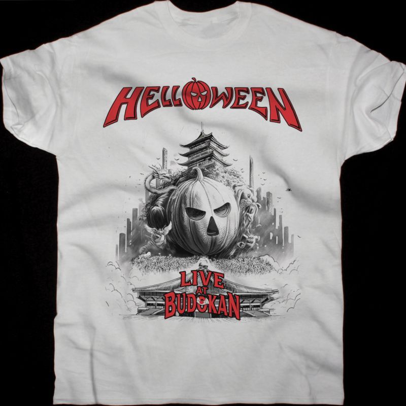 HELLOWEEN LIVE AT BUDOKAN NEW WHITE T-SHIRT