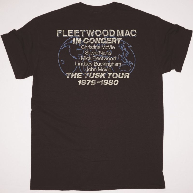 FLEETWOOD MAC THE TUSK TOUR 1979-1980 NEW BROWN T-SHIRT