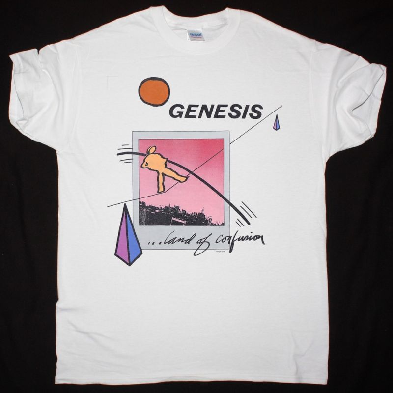 GENESIS LAND OF CONFUSION TOUR NEW WHITE T-SHIRT