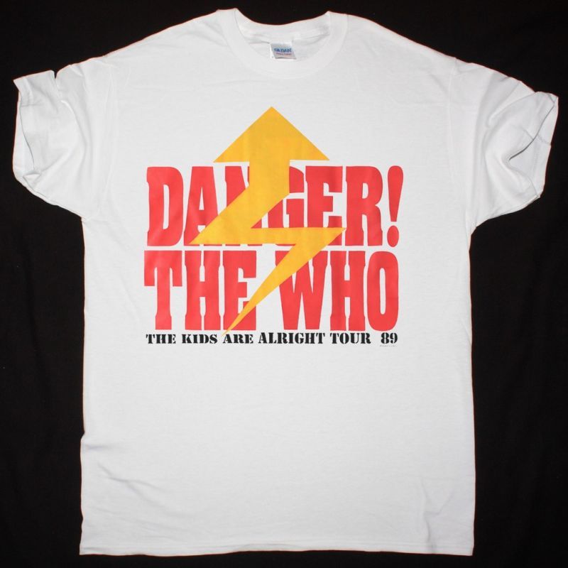 THE WHO KIDS ARE ALRIGHT TOUR 1989 NEW WHITE T SHIRT