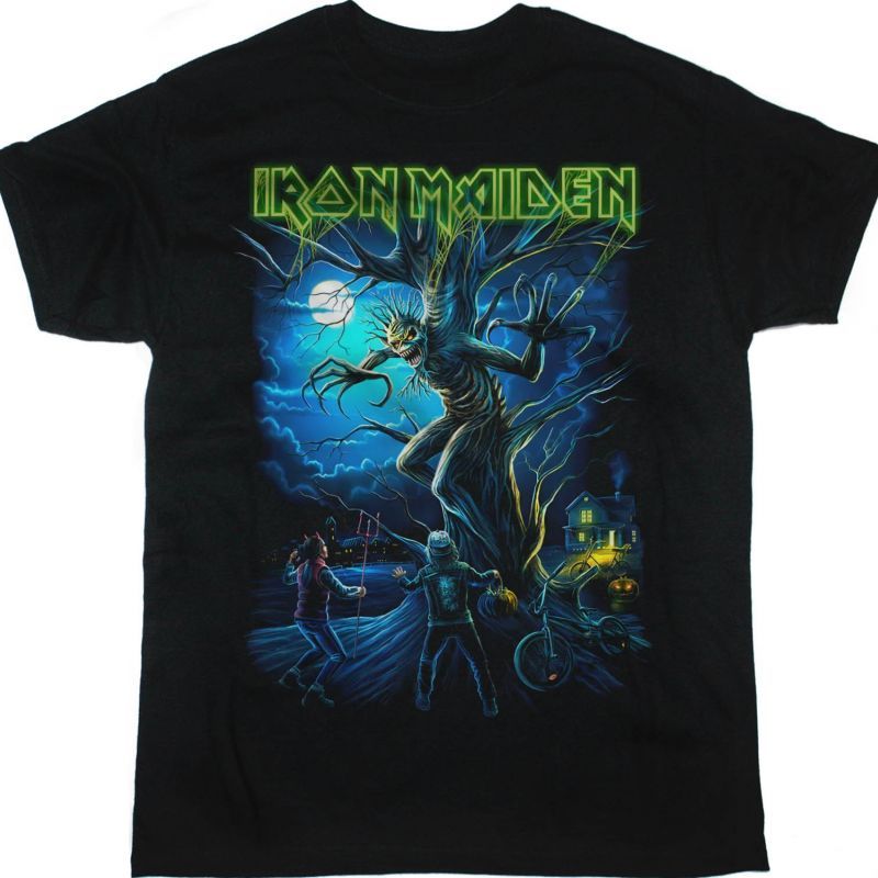 IRON MAIDEN FEAR OF THE DARK HALLOWEEN NEW BLACK T-SHIRT