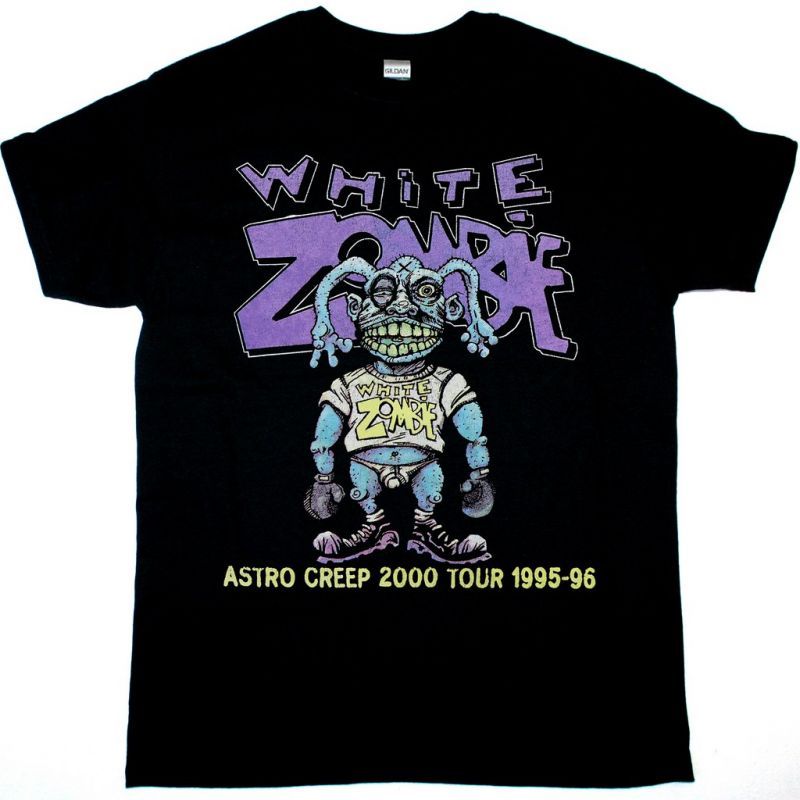 WHITE ZOMBIE ASTRO CREEP 2000 TOUR 1995-96 NEW BLACK T SHIRT