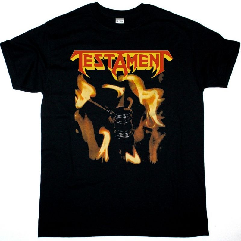 TESTAMENT TRIAL BY FIRE NEW BLACK T-SHIRT