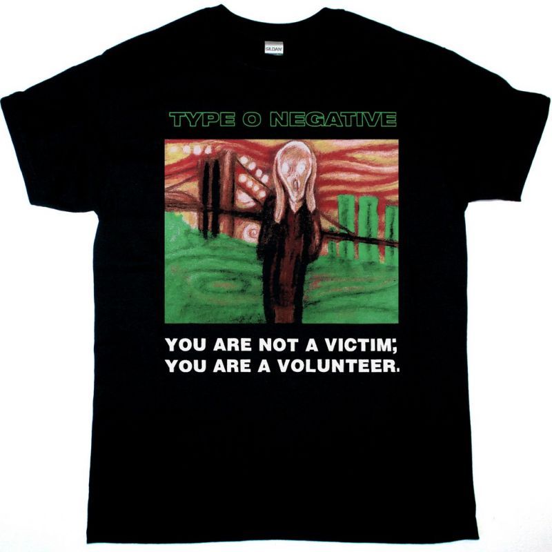 TYPE O NEGATIVE YOU ARE NOT A VICTIM NEW BLACK T-SHIRT