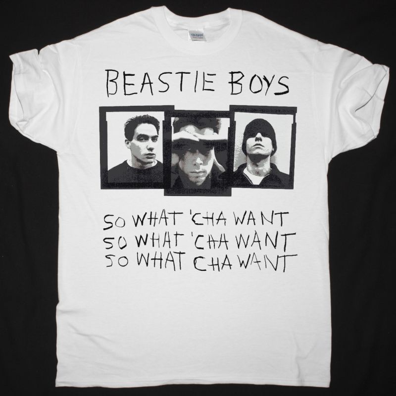 BEASTIE BOYS SO WHAT'CHA WANT NEW WHITE T-SHIRT