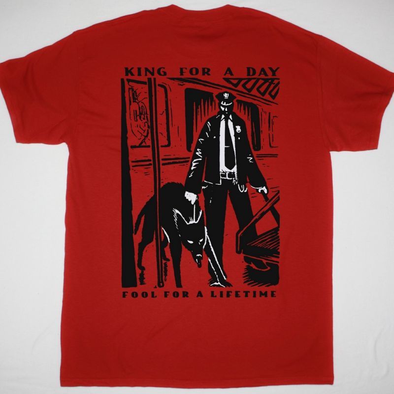FAITH NO MORE KING FOR A DAY FOOL FOR A LIFETIME NEW RED T-SHIRT