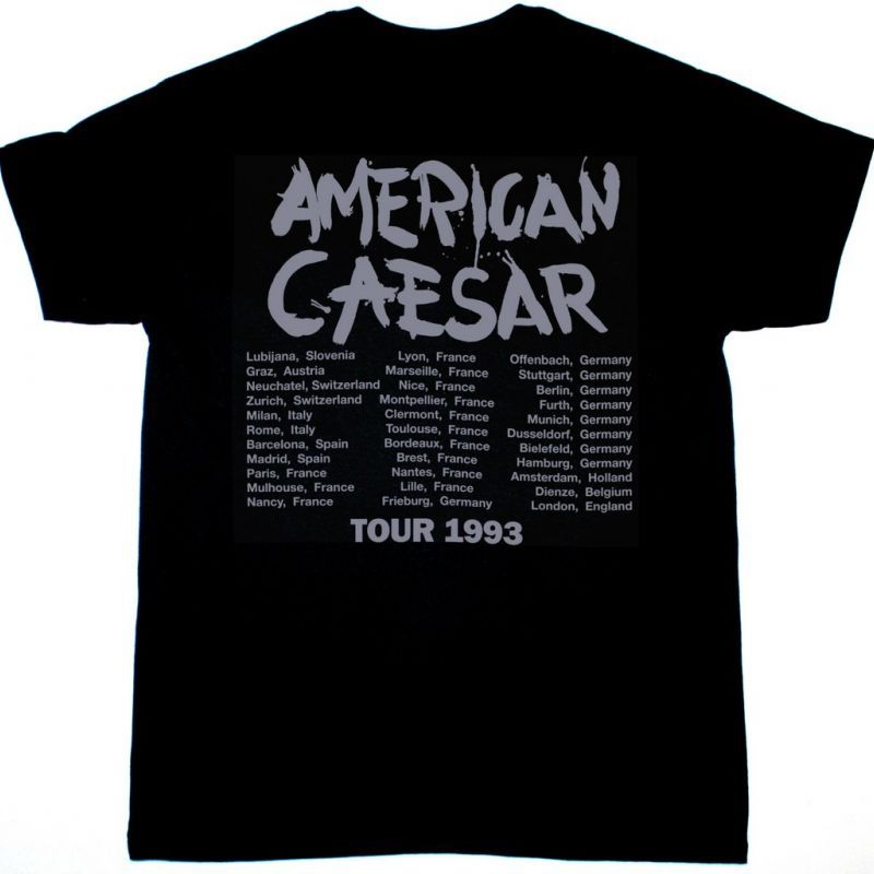 IGGY POP AMERICAN CAESAR TOUR NEW BLACK T-SHIRT