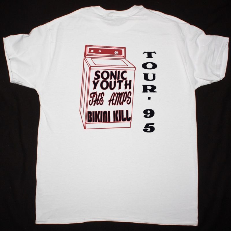 SONIC YOUTH TOUR 95 NEW WHITE T-SHIRT