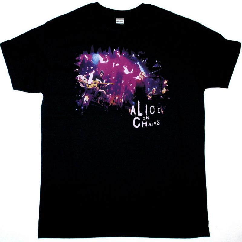 ALICE IN CHAINS MTV UNPLUGGED NEW BLACK T SHIRT