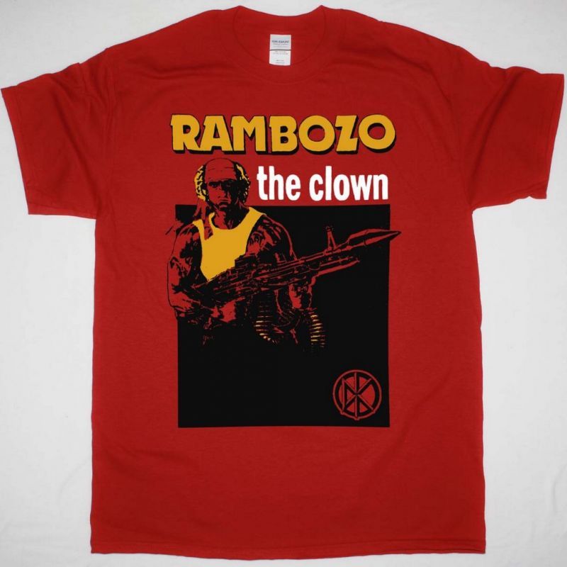 DEAD KENNEDYS RAMBOZO THE CLOWN NEW RED T-SHIRT