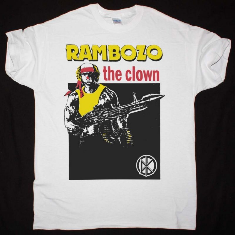DEAD KENNEDYS RAMBOZO THE CLOWN NEW WHITE T-SHIRT