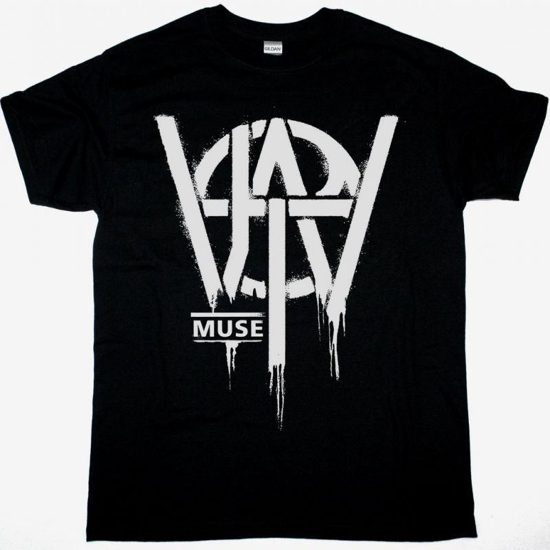 MUSE WILL OF THE PEOPLE LOGO BLEED NEW BLACK T SHIRT