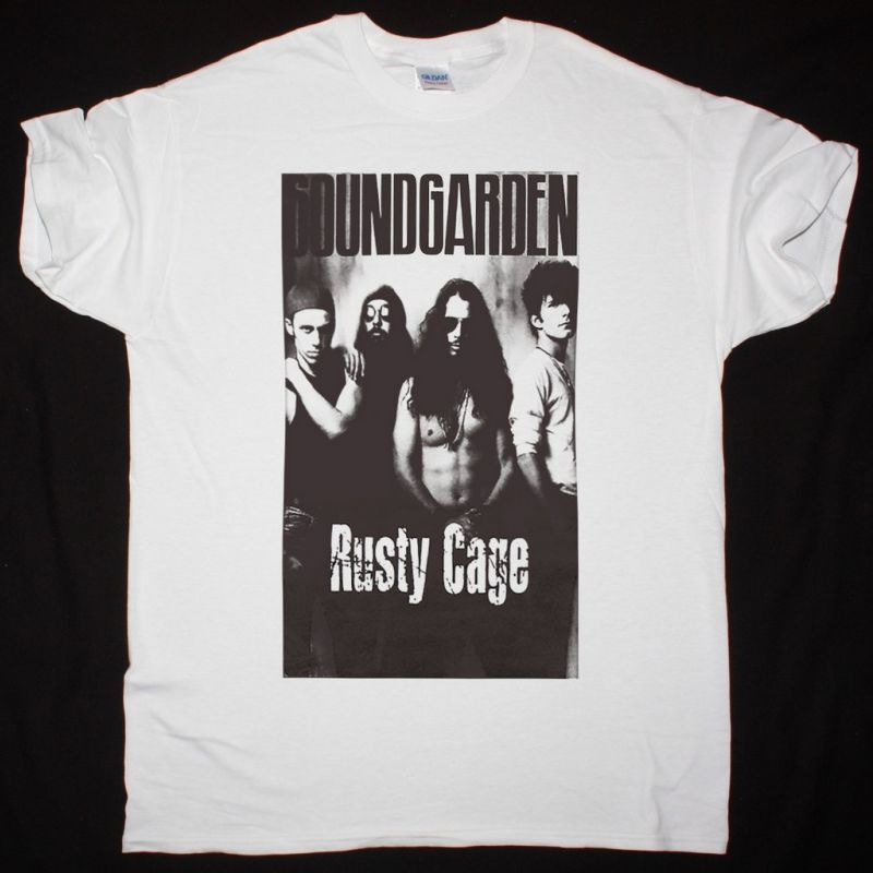 SOUNDGARDEN RUSTY CAGE NEW WHITE T SHIRT