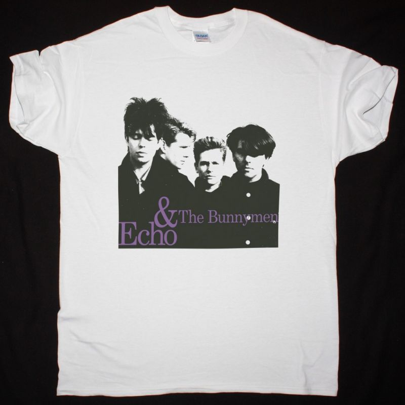 ECHO AND THE BUNNYMEN ECHO & THE BUNNYMEN NEW WHITE T SHIRT