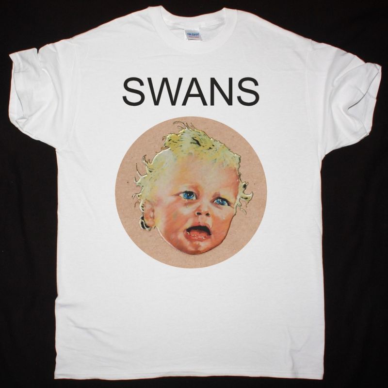SWANS TO BE KIND NEW WHITE T-SHIRT