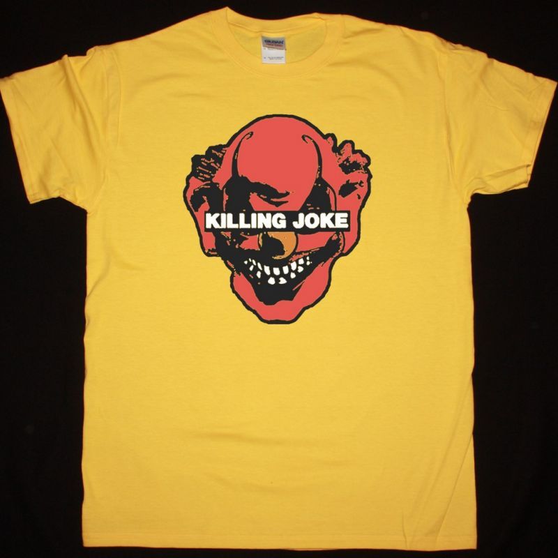 KILLING JOKE CLOWN NEW YELLOW T-SHIRT
