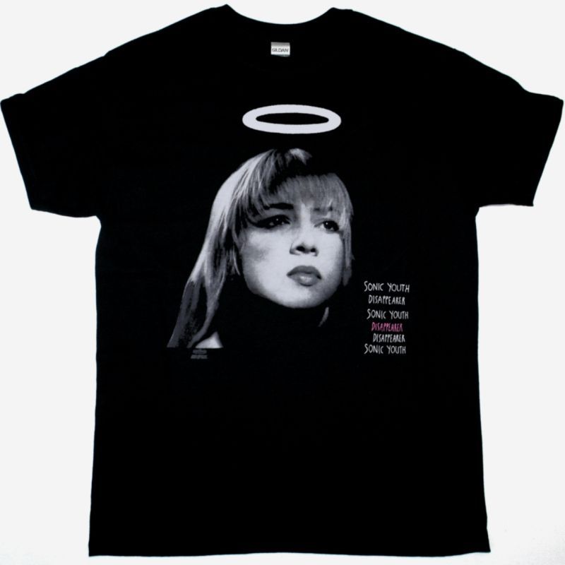 SONIC YOUTH DISAPPEARER NEW BLACK T-SHIRT