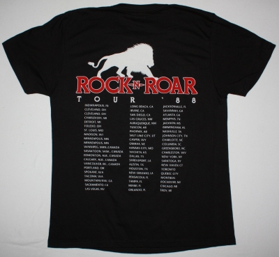WHITE LION PRIDE ROCK N ROAR TOUR 88 NEW BLACK TSHIRT