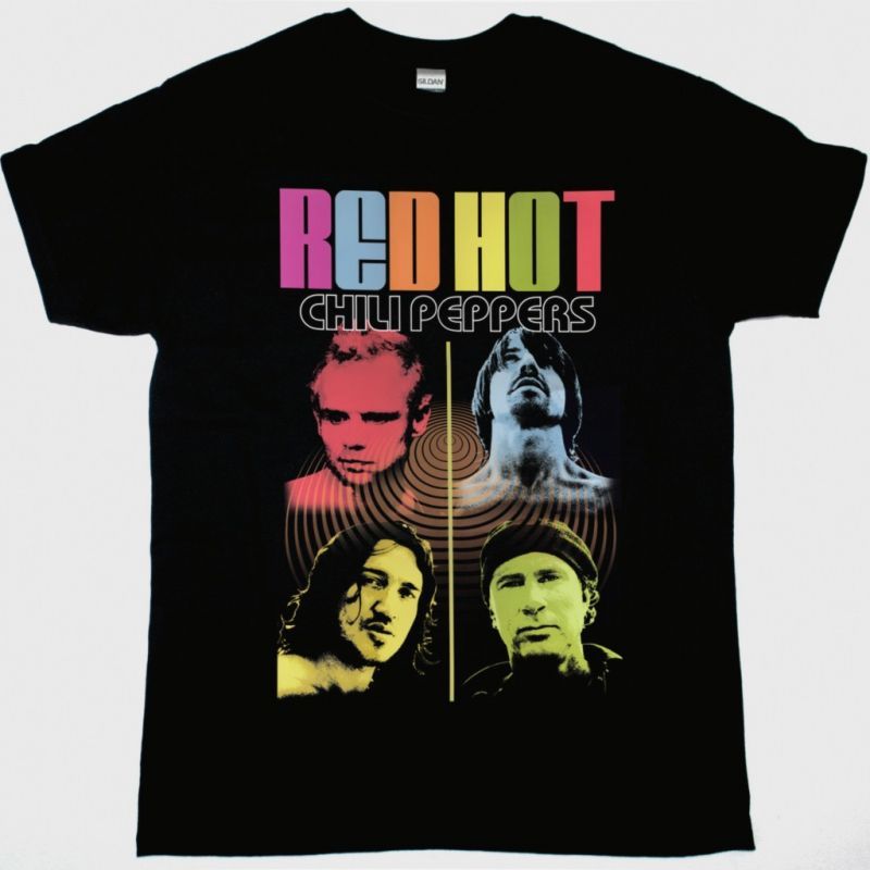 RED HOT CHILI PEPPERS BAND NEW BLACK T-SHIRT