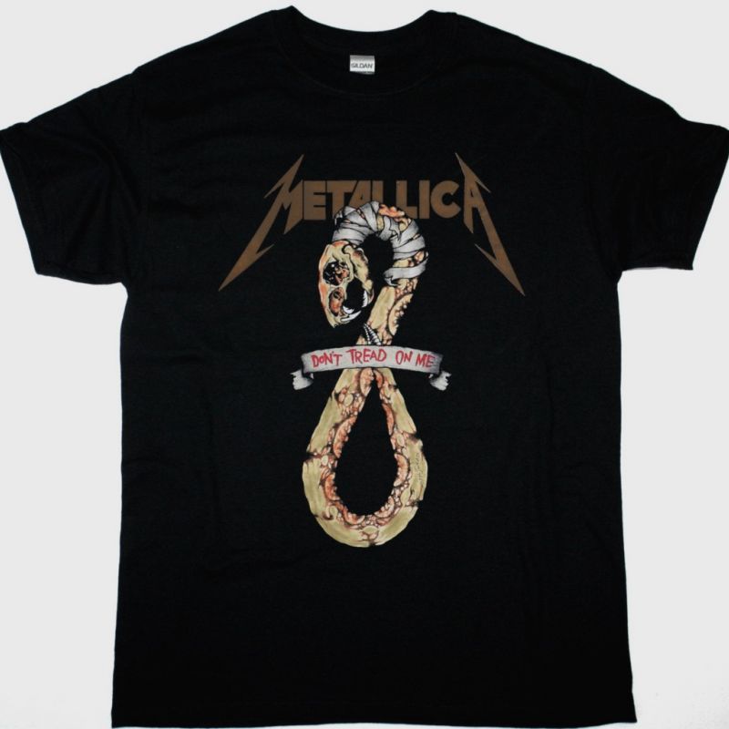 METALLICA DON'T TREAD ON ME NEW BLACK T-SHIRT