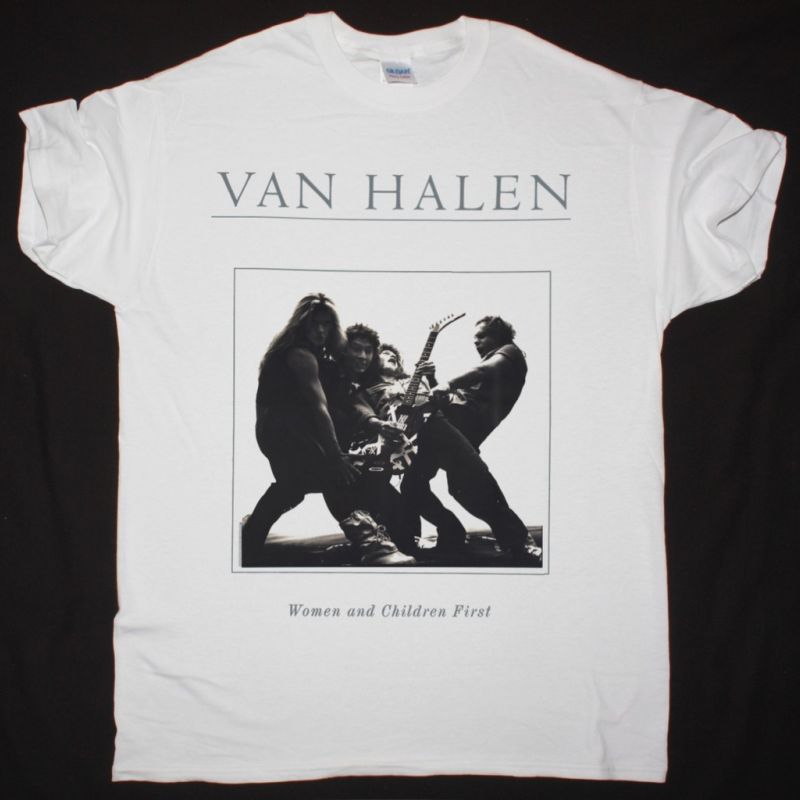 VAN HALEN WOMEN AND CHILDREN FIRST 1980  NEW WHITE T SHIRT