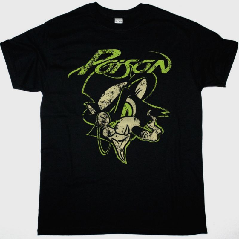 POISON CAT SHIRT NEW BLACK T-SHIRT