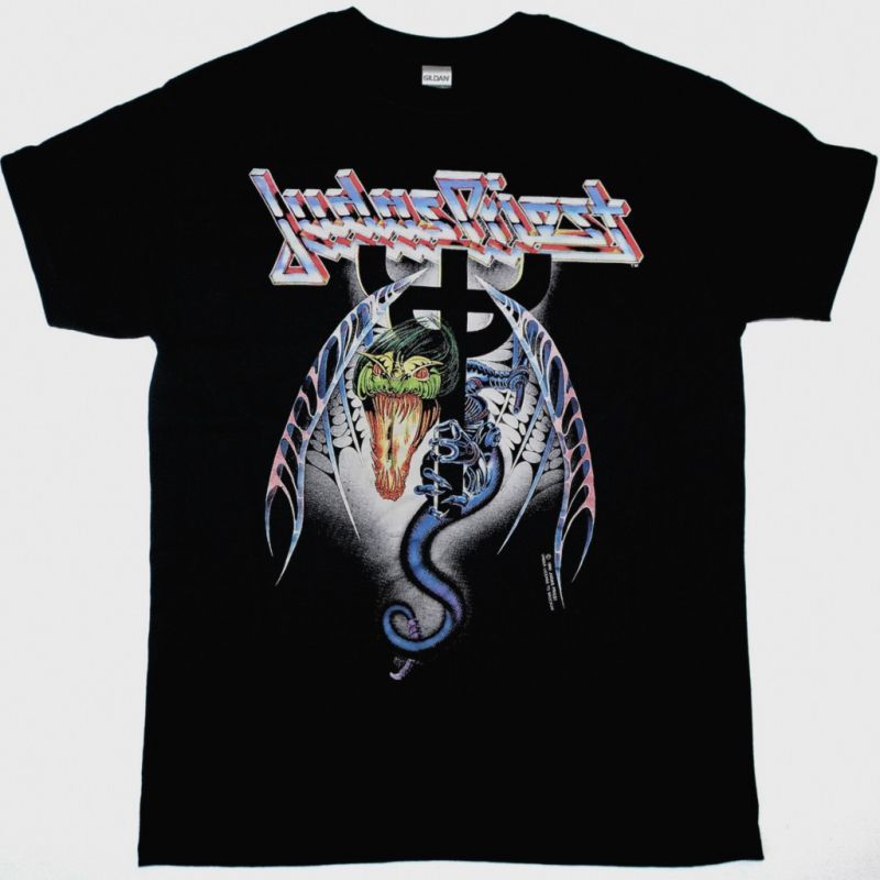 JUDAS PRIEST PAINKILLER TOUR NEW BLACK T-SHIRT