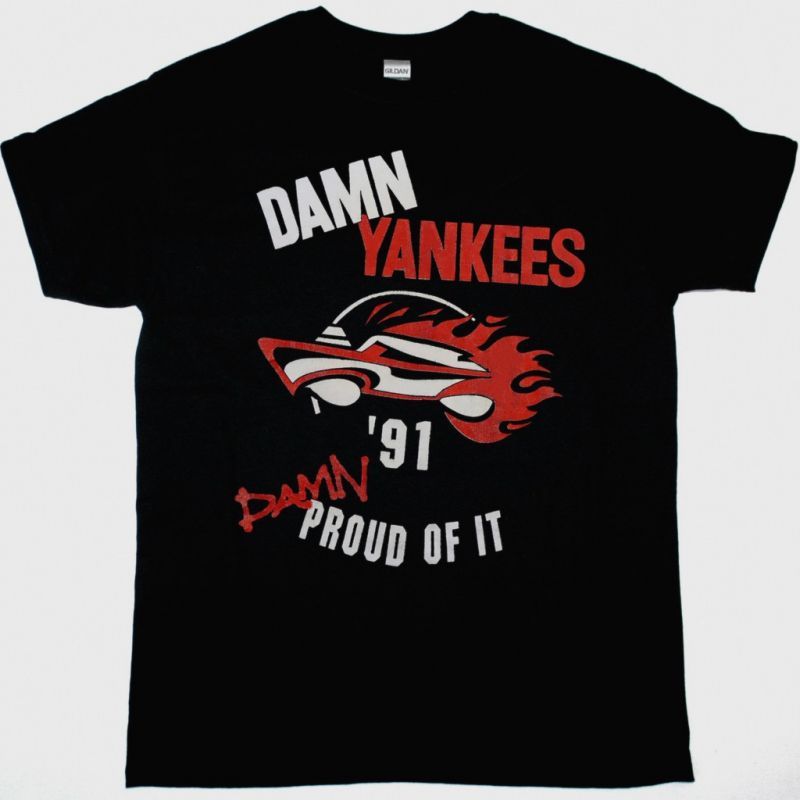 DAMN YANKEES SUMMER TOUR 91 NEW BLACK T-SHIRT