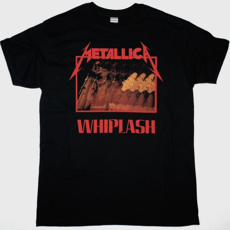 METALLICA WHIPLASH NEW BLACK T-SHIRT