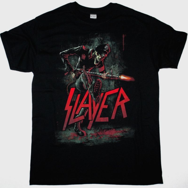 SLAYER FLAMETHROWER TOUR 2007 NEW BLACK T SHIRT