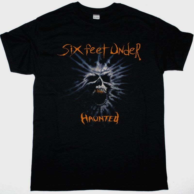 SIX FEET UNDER HAUNTED NEW BLACK T-SHIRT