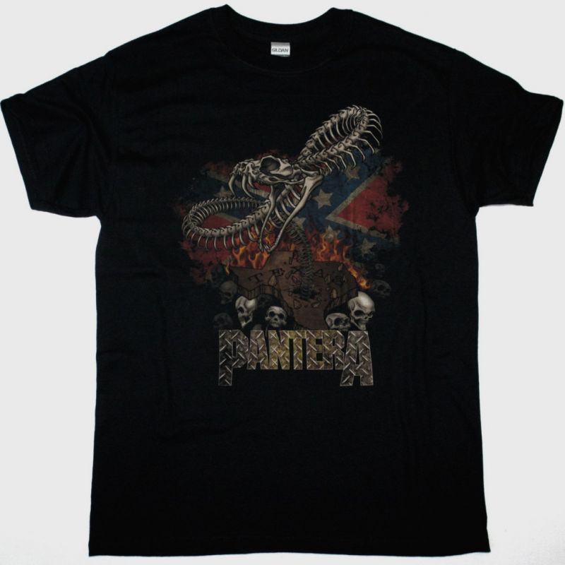 PANTERA TEXAS SNAKE NEW BLACK T-SHIRT