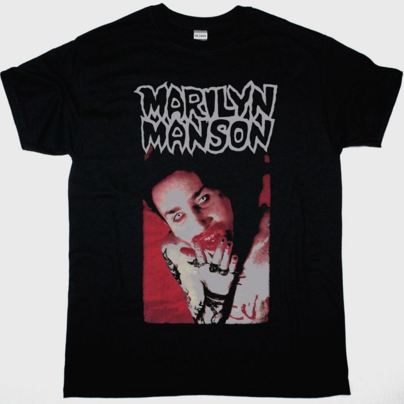 MARILYN MANSON GOD OF FUCK NEW BLACK T-SHIRT
