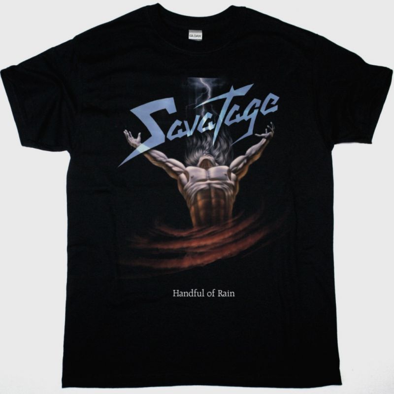 SAVATAGE HANDFUL OF RAIN NEW BLACK T-SHIRT