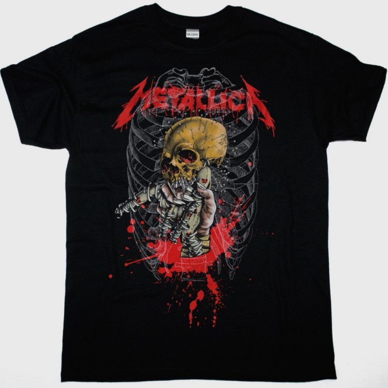 METALLICA PUSHEAD VINTAGE NEW BLACK T-SHIRT