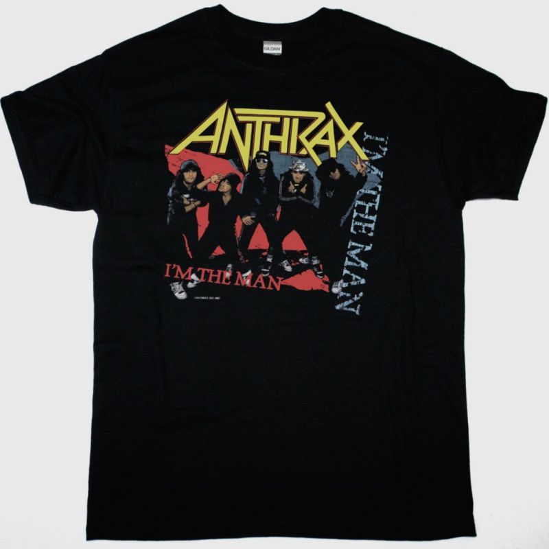 ANTHRAX I’M THE MAN NEW BLACK T-SHIRT