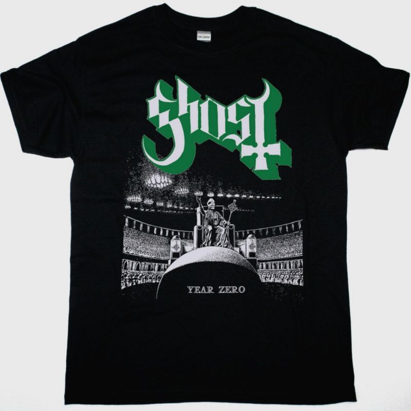 GHOST YEAR ZERO NEW BLACK T-SHIRT