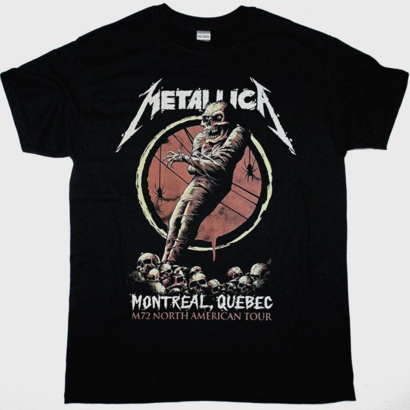 METALLICA MONTREAL AUG 13TH 72 SEASONS TOUR 2023 NEW BLACK T-SHIRT