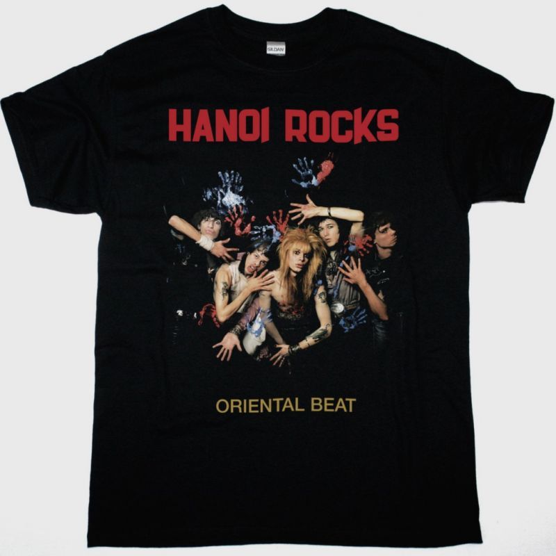 HANOI ROCKS ORIENTAL BEAT NEW BLACK T-SHIRT
