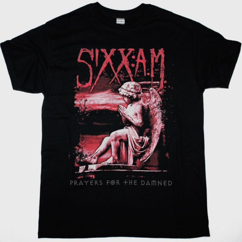 SIXX A.M. PRAYERS FOR THE DAMNED SIXX:A.M. NEW BLACK T-SHIRT