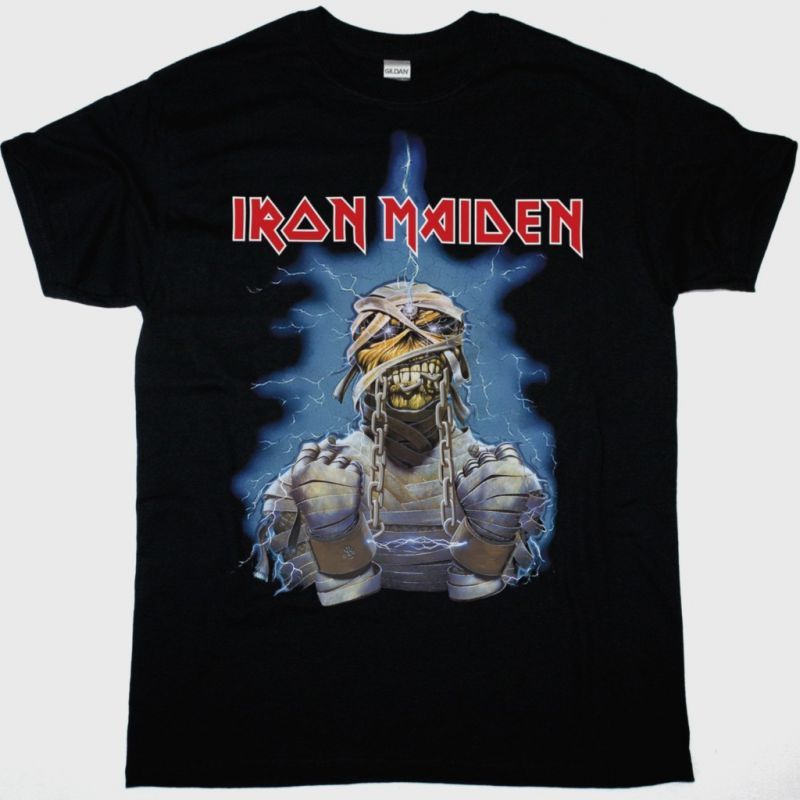 IRON MAIDEN WORLD SLAVERY TOUR 84-85 NEW BLACK T-SHIRT
