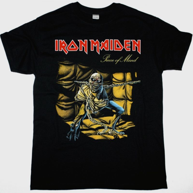 IRON MAIDEN PIECE OF MIND NEW BLACK T-SHIRT