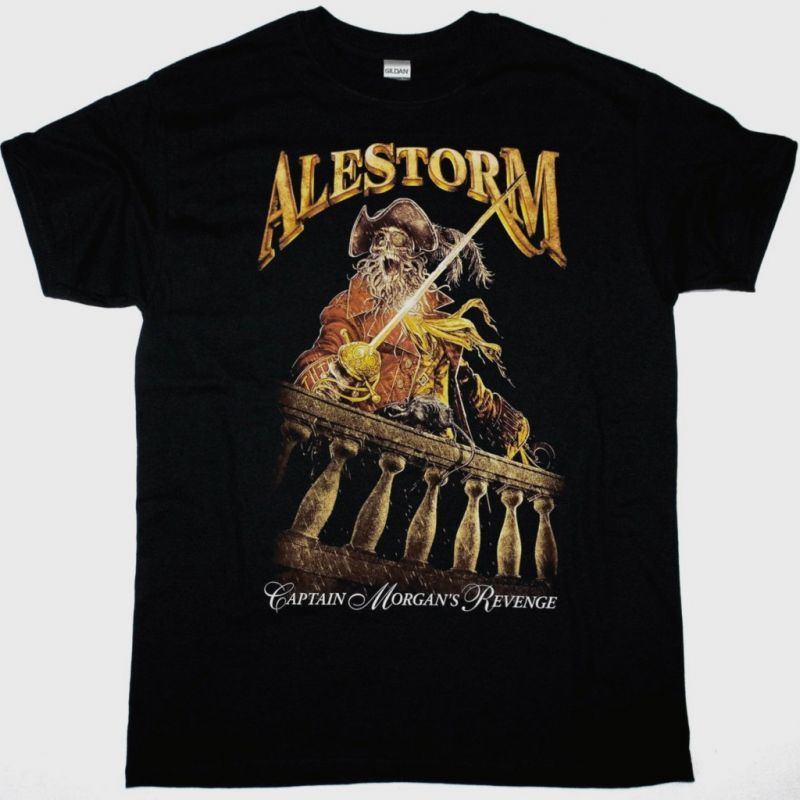 ALESTORM CAPTAIN MORGAN’S REVENGE NEW BLACK T-SHIRT