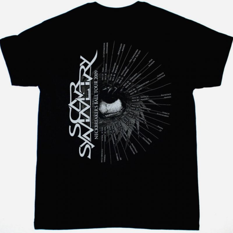 SCAR SYMMETRY NECKBREAKERS BALL TOUR NEW BLACK T-SHIRT