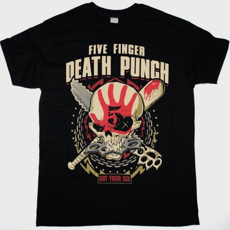 FIVE FINGER DEATH PUNCH TOUR 2017 NEW BLACK T-SHIRT