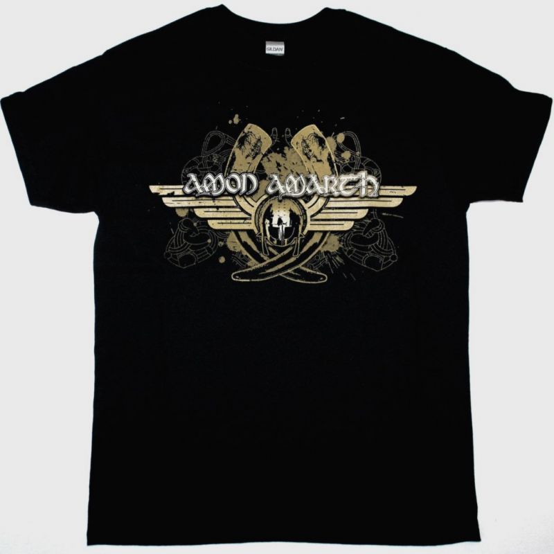 AMON AMARTH GRAPHIC LOGO NEW BLACK T-SHIRT