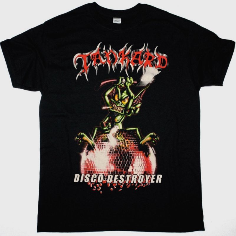 TANKARD DISCO DESTROYER NEW BLACK T-SHIRT