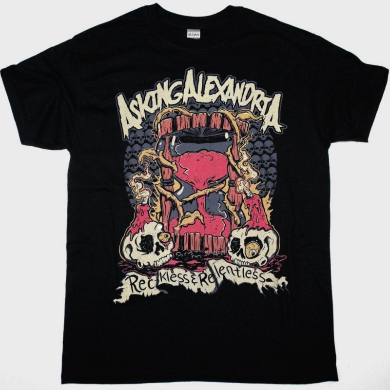 ASKING ALEXANDRIA RECKLESS RELENTLESS NEW BLACK T-SHIRT