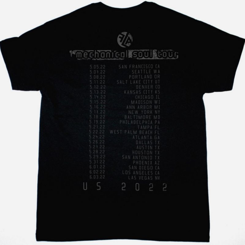 FRONT LINE ASSEMBLY TOTAL TERROR  2022 US TOUR NEW BLACK T-SHIRT
